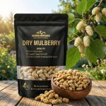 Dry Mulberry natural sun dried sweet mulberries in bowl